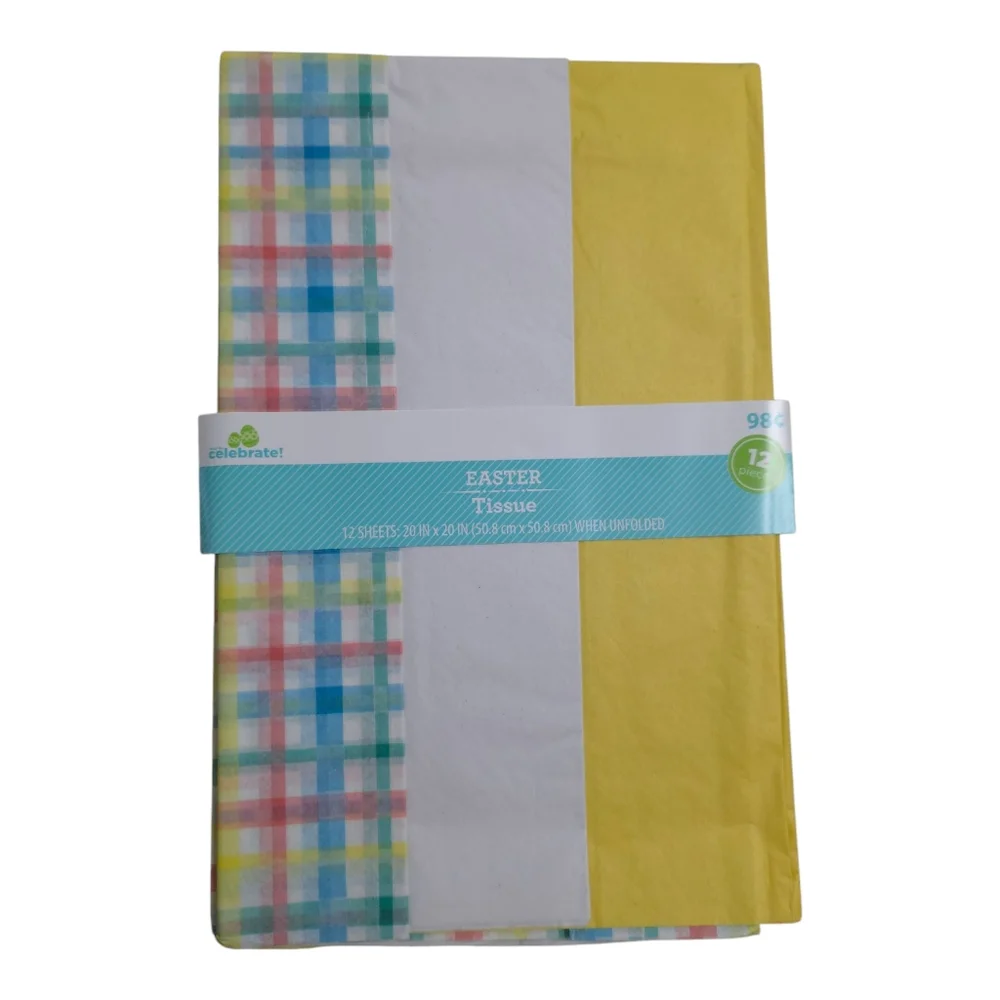Easter Tissue Paper 6-Pack For Gift Bags Boxes 12 Sheets 20